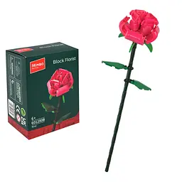Конструктор Sembo Block Florist модель рожевої квітки (601280B)