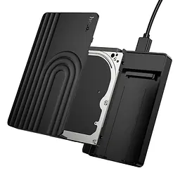Зовнішня кишеня Hoco HB55 USB3.0 2.5-inch SATA hard drive enclosure Black - мініатюра 3