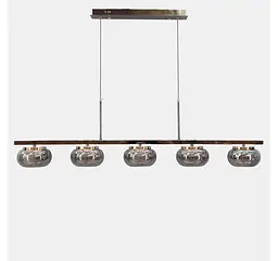 Світлодіодна люстра підвісна Artlight LQ7125-5L з п'ятьма графітовими плафонами, 29W - мініатюра 4