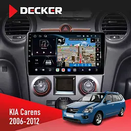 Штатна магнітола KIA Carens 2006-2012 Climate Decker D9-011 4x64, DSP, 4G, 360 Decker (НФ-00009154)