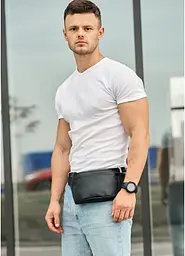 Чоловіча сумка на пояс (бананка) Sambag 22х12х4 см sum0011060 - мініатюра 6