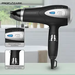Фен Profi Care PC-HT 3047 Black - мініатюра 5