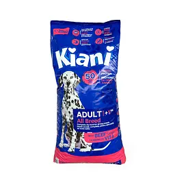 Сухий корм для собак Kiani 20 кг зі смаком яловичини