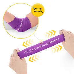 Стрічка компресійна для флосингу 4FIZJO Floss Band 207 x 5 x 0.15 см Violet (P-5905973405225) - мініатюра 7