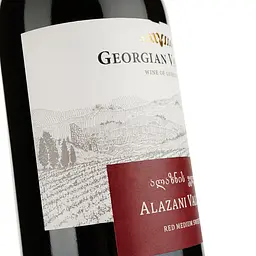 Вино Georgian Valleys Alazani Valley Red Medium Sweet червоне напівсолодке 11.5% 0.75 л - мініатюра 3