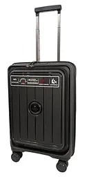 Валіза маленька Airtex 253 S з розширенням Поліпропілен TSA 37 л Чорний