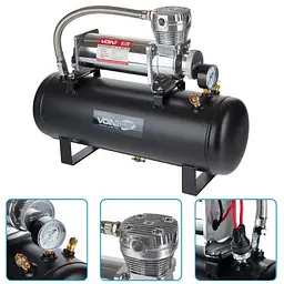 Автомобільний компресор VOIN OFF ROAD MASTER 200psi 23A 100л ресивер-2.5GL (VL-720)