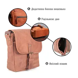 Сумка SHVIGEL 00883 коричнева - мініатюра 8