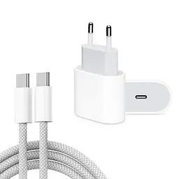 Зарядний пристрій блок + кабель Samsung EP-TA220 (35W) + кабель PD to Type-C білий