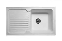 Кухонна мийка гранітна Miraggio Orlean white 861x496x210 00209002, Білий