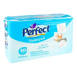 Пелюшки дитячі Perfect Underpad 90х60 см білі 30 шт. - мініатюра 2