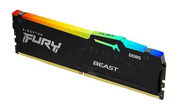 Модуль пам'яті Kingston Fury DDR5 16GB Beast 5600MHz Black RGB AMD EXPO (KF556C36BBEA-16) - мініатюра 2