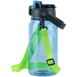 Пляшечка для води Kite 1.5 л синя з зеленим (K24-1202-1) - мініатюра 2