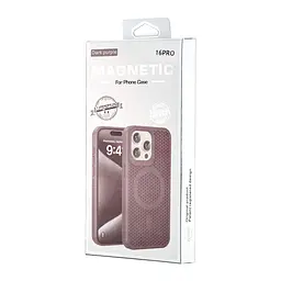 Чохол Silicone Cooling Сase with MagSafe iPhone 16 Pro Purple - мініатюра 2