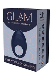 Віброкільце Dreamtoys Glam Vibrating Cockring 7 см синій - мініатюра 5