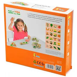 Логічний пазл Viga Toys Що з чого виростає 24 елементів (51609) - мініатюра 4