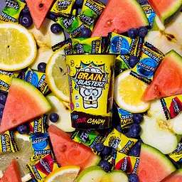 Льодяники Brain Blasterz Original Hard Candy Tub 48 г - мініатюра 5
