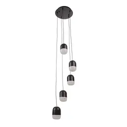 Люстра підвісна Brille в спальню LED 35W NW BK (BR-01 674S/5)