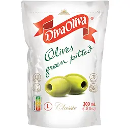 Оливки без кісточки Diva Oliva дой-пак 200 мл 