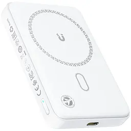УМБ Acefast Magnetic Wireless 10000mAh 20W PD,QC 3.0, QI 15W, ультра тонкий, M26 White - мініатюра 2