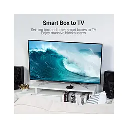 Кабель мультимедійний HDMI M to HDMI M 2.0m 4K60Hz flat black Vention (AAKBH) - мініатюра 5