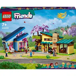 Уцінка. Конструктор LEGO Friends Родинні будинки Оллі й Пейслі 1126 деталі (42620)  - мініатюра 1