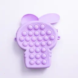 Дитяча сумочка My Melody з pop-it силіконова на блискавці 15*10*3 см, бузковий Yiwu HP-55-8V - мініатюра 2