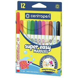 Фломастери 2580 SUPER EASY, набір 12 шт. 2580
