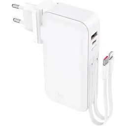 Зовнішній акумулятор Hoco J126 Travel 10000mAh 22.5W White [615730] [107511] - мініатюра 2