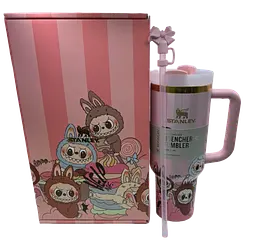 Термокухоль Stanley Quencher H2.0 Tumbler з неіржавкої сталі 1,18 л Labubu Pink KT8005201