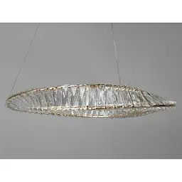 Люстра кільце Linisoln 6105-600 FG метал, кришталь LED 50 Вт 100-50 см 12-15 кв. м - мініатюра 2