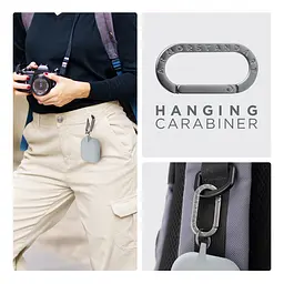 Силіконовий чохол для навушників Apple AirPods Pro, Hang Case, блакитний, ультратонкий захисний кейс товщиною 2 мм, захист від подряпин, пилу та ударів, компактний, з карабіном для кріплення, ArmorStandart (ARM56060) - мініатюра 6