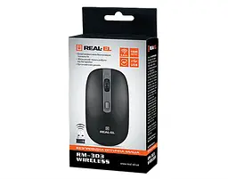 Миша бездротова REAL-EL RM-301 Black USB - мініатюра 6