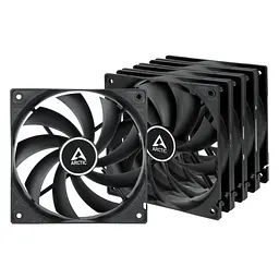 Корпусний вентилятор 120 мм Arctic F12 5pcs ACFAN00248A Black - мініатюра 2