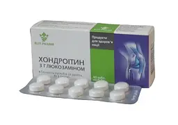 Таблетки Elit-Pharm Хондроїтин з глюкозаміном 40 таблеток