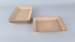 Лоток з харчового картону "KRAFT" 550мл 250*175*25 (25 шт)