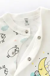 Комбінезон бавовняний для немовлят на кнопках Cute Lamb - мініатюра 3