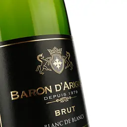 Вино ігристе Baron d'Arignac Brut Blanc de Blancs, біле, брют, 11%, 0,75 л (27762) - мініатюра 3