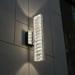 Бра настінне LED Diasha D88010/B-320CH кришталеве, хром 8 Вт