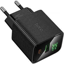 МЗП Hoco CS84A Excellent with digital display PD30W+QC3.0 (1USB-A/1C) Black - мініатюра 5