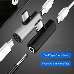 Перехідник USB-C M to USB-C F + 3.5mm F black XoKo (AC-205-BK) - миниатюра 4