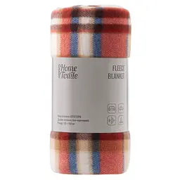 Плед Ardesto Fleece 100% поліестер, клітинка, біло-коричневий 130х160 см (ART0720PB)