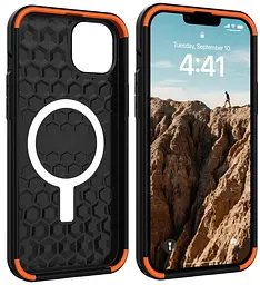 Оригінальний протиударний чохол для Iphone 14 Plus/15 Plus UAG Civilian Magsafe Black 114037114040 - мініатюра 4