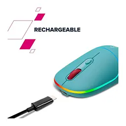 Мишка Canyon MW-22 Dual Band RGB Wireless Mountain Lavender (CNS-CMSW22ML) - мініатюра 8