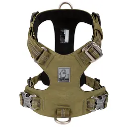 Шлея для собак Truelove TLH6282 з водонепроникної тканини Cordura, світловідбиваюча XL, Хакі - мініатюра 3