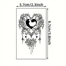 Набір дитячих тимчасових татуювань Чорні міні №4 black-tattoo-mini-set-4-H - мініатюра 2