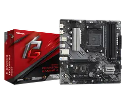 Материнська плата ASRock B550M Phantom Gaming 4 Socket AM4 (B550M PHANTOM GAMING 4) - мініатюра 4