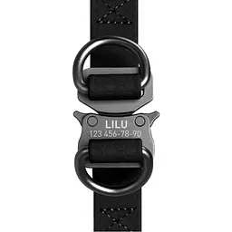 Шлея для собак WAUDOG Waterproof з QR-паспортом L Ш 25 мм Д 60-90 см чорна (27671) - мініатюра 3