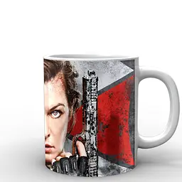 Кухоль GeekLand Resident Evil Обитель зла обличчя еліс RE.02.023 330 мл білий - мініатюра 3