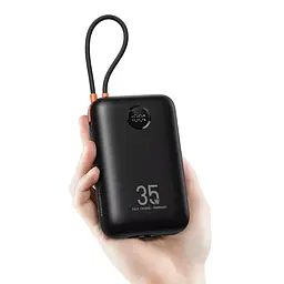 Зовнішній акумулятор VEGER Built-In 2 cables Ultra Mini 30000mAh (VG-W3018) - мініатюра 5